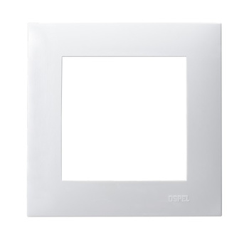 OSPEL SZAFIR R-1Z/00 Ramka pojedyncza biały