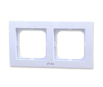 OSPEL AS RH-2G/00 Ramka podwójna do łączników IP44 biały