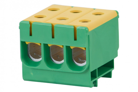 F-ELEKTRO F2.0318 LZ Listwa zaciskowa w korpusie ZU 1-torowa 3x50/3x50mm2-żół/zie