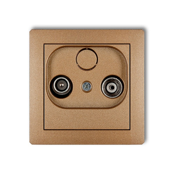 KARLIK DECO 8DG12P  Gniazdo abonenckie RTV przelotowego 12dB