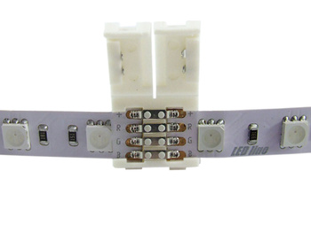 LED line® złączka do taśm LED CLICK CONNECTOR podwójna 10 mm 4 PIN RGB