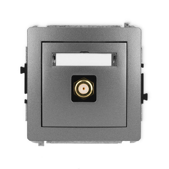 KARLIK DECO 11DGF-1.1  Gniazdo antenowe pojedyńcze  typu F (SAT) pozłacany