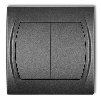 KARLIK LOGO 11LWP-8.1 Łącznik żaluzjowy (dwa klawisze bez piktogramów)