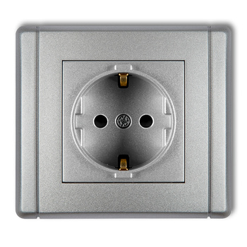 KARLIK FLEXI 7FGP-1sp  Gniazdo pojedyncze z uziemieniem SCHUKO 2P+Z (przesłony torów prądowych)