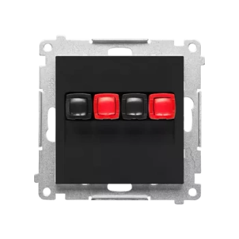 Kontakt-Simon 55 Gniazdo głośnikowe 2-krotne (mod.) TGL2.01/149 Cz. mat