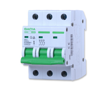 Gacia wyłącznik nadmiarowoprądowy c 3p 25a sb6l c