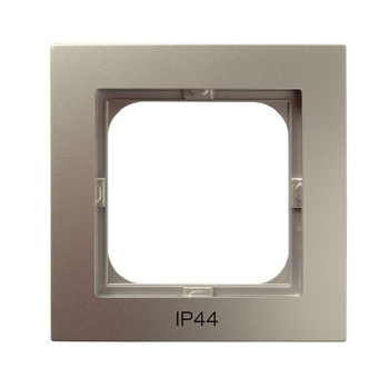 OSPEL AS RH-1G/45 Ramka pojedyncza do łączników IP-44 satyna light