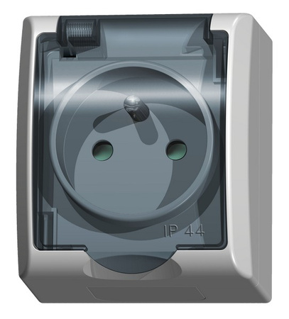 Ospel fala GNH-1HZP/00/d Gniazdo pojedyncze z uziemieniem z przesłonami