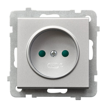 OSPEL SONATA GP-1RP/m/38 Gniazdo pojedyncze z przesłonami torów srebro