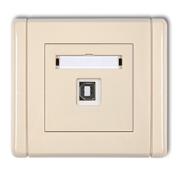 KARLIK FLEXI 1FGUSB-3  Gniazdo pojedyncze USB A-B 2.0
