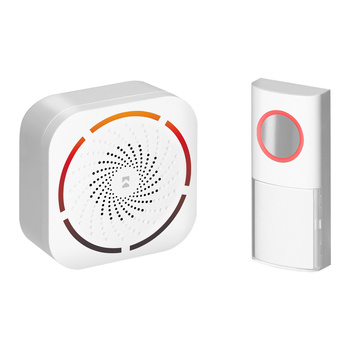 TULO DC , dzwonek bezprzewodowy bateryjny, learning system, 36 dźwięków, 150m, biały