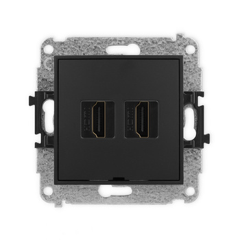 KARLIK MINI 12MHDMIBO-4  Gniazdo podwójne HDMI 2.0