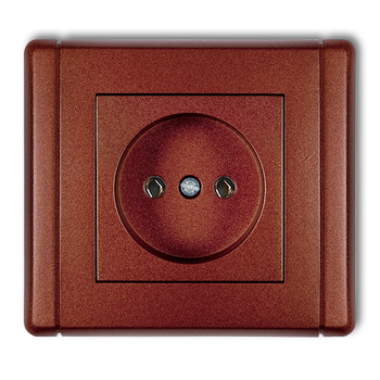 KARLIK FLEXI 9FGP-1  Gniazdo pojedyncze bez uziemienia 2P (bez przesłon torów prądowych)