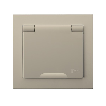 OSPEL KIER GPH-1WS/01/w Gniazdo bryzgoszczelne z/u schuko IP-44