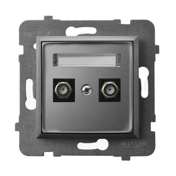 Ospel aria GPA-2UF/m/70 Gniazdo antenowe typu F podwójne