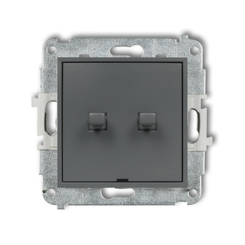 KARLIK ICON 28IWPUS-44.1 Łacznik zwierny świecznikowy  w stylu amerykańskim (dwa klawisze bez piktogramów