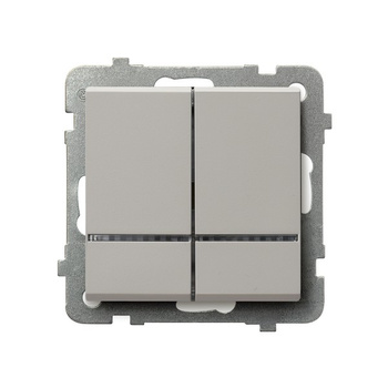 OSPEL SONATA ŁP-2RS/m/82 Łącznik świecznikowy z podświetleniem kaszmir