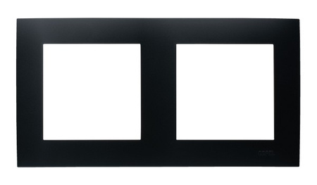 OSPEL SZAFIR R-2Z/33 Ramka podwójna czarny metalik