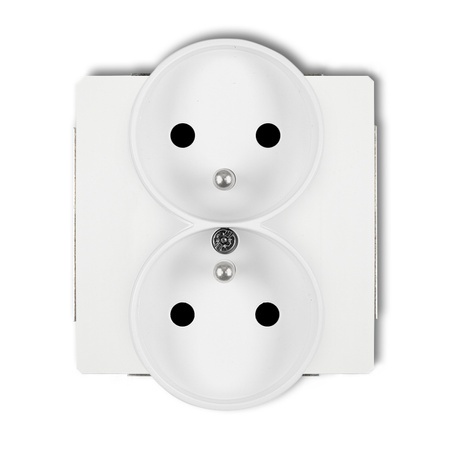 KARLIK DECO 25DGPRSO-2zp Gniazdo podwójne do ramki DECO Soft