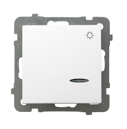 Ospel as ŁP-5GS/m/00 Łącznik zwierny "światło" z podświetleniem pomarańczowym