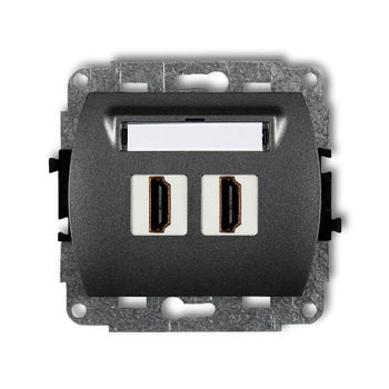 KARLIK TREND 11HDMI-2  Gniazdo podwójne HDMI 2.0