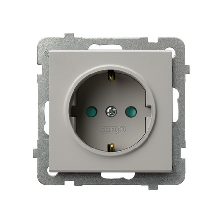 OSPEL SONATA GP-1RSP/m/82 Gniazdo schuko z przesłonami torów prądowych