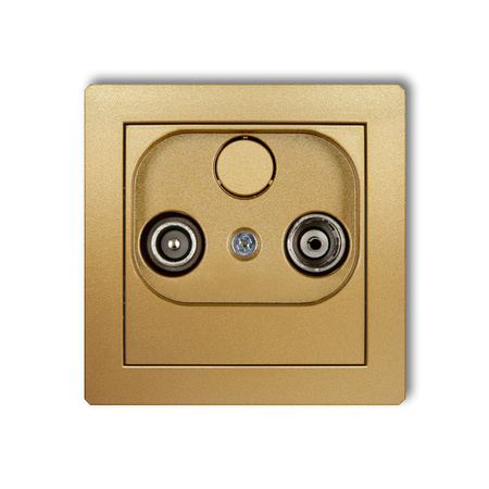 KARLIK DECO 29DG9P  Gniazdo abonenckie RTV przelotowego 9dB