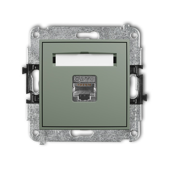 KARLIK ICON 61IGK-1e Mechanizm gniazda komputerowego pojedynczego 1xRJ45, kat. 5e, ekranowany, 8-stykowy