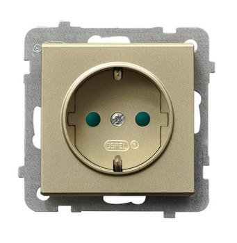 OSPEL SONATA GP-1RSP/m/39 Gniazdo z uziemieniem schuko z przesłonami