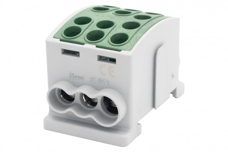 F-ELEKTRO F2.0379 Zacisk HLK 125A-3 (1x35,2x25 / 1x35,2x25)-zielony