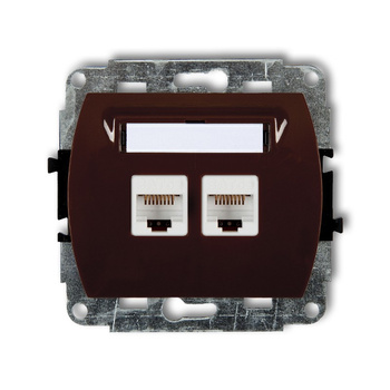 KARLIK TREND 4GK-2  Gniazdo komputerowe podwójne 2xRJ45