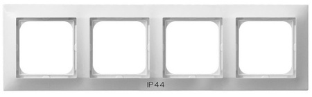 OSPEL IMPRESJA RH-4Y/00 Ramka poczwórna do łączników IP-44 biały
