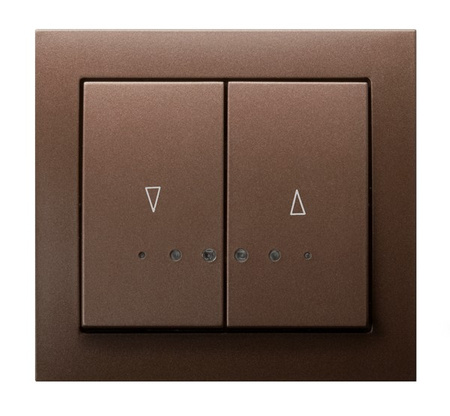 OSPEL KIER ŁP-7WBS/52 Łącznik żaluzjowy podświetlany z blokadą 