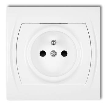 KARLIK LOGO LGP-1zp  Gniazdo pojedyncze z uziemieniem 2P+Z (przesłony torów prądowych)