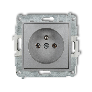 KARLIK MINI 7MGP-1z  Gniazdo pojedyńcze  z uziemieniem 2P+Z (bez przesłon torów prądowych)