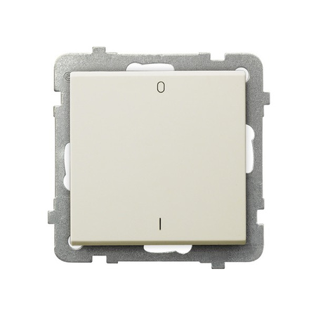 OSPEL SONATA ŁP-11R/m/27 Łącznik dwubiegunowy ecru