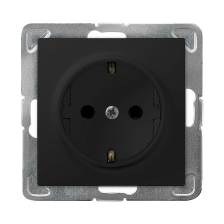 Ospel impresja GP-1YS/m/33 Gniazdo pojedyncze z uziemieniem schuko