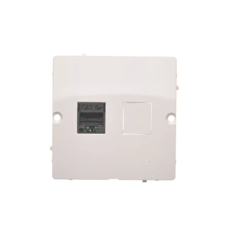 Kontakt-Simon Basic Gniazdo RJ45 poj. kat. 5e (moduł) BMF51.02/11 Biały