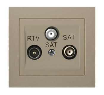 OSPEL KIER GPA-W2S/01 Gniazdo RTV-SAT z dwoma wyjściami SAT