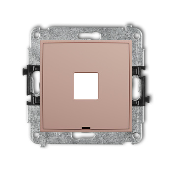 KARLIK MINI 62MGMBO-1P Mechanizm gniazda multimedialnego pojedynczego bez modułu, bez pola opisowego (standard Keystone)