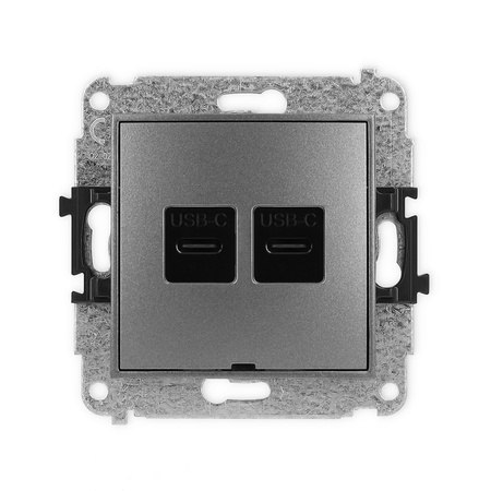KARLIK MINI 11MGUSBBO-8  Gniazdo podwójne 2xUSB C-C