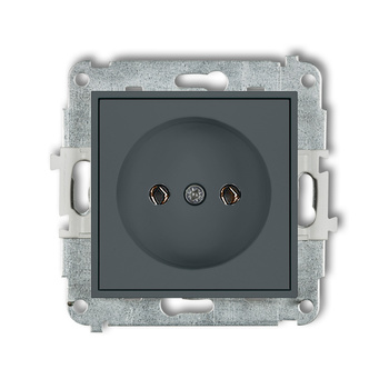 KARLIK ICON 28IGP-1  Gniazdo pojedyńcze  bez uziemienia 2P (bez przesłon torów prądowych)