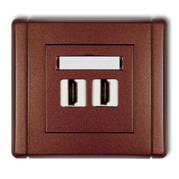 KARLIK FLEXI 9FHDMI-2  Gniazdo podwójne HDMI 2.0