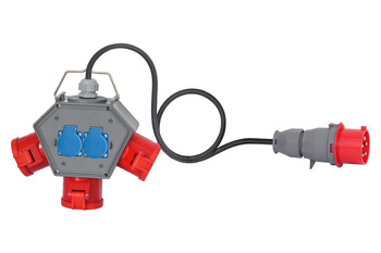 F-ELEKTRO F3.0642  Rozdzielacz POLYBOX wt 32/5, gn 3x32/5, 2x230V +P5x4-3OPD