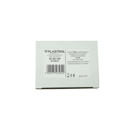 Plastrol Zestaw 100 szt. szybkozłączek z dźwigniami SZ-2D/100 W-50010