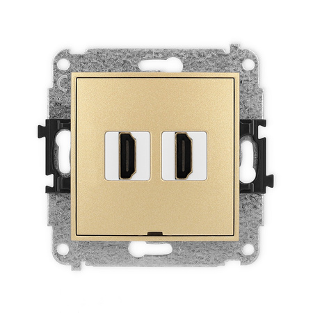 KARLIK MINI 29MHDMIBO-4  Gniazdo podwójne HDMI 2.0