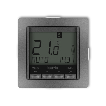 KARLIK DECO 11DRT-3.1 Mechanizm uniwersalnego elektronicznego tygodniowego regulatora temperatury (podświetlenie białe)