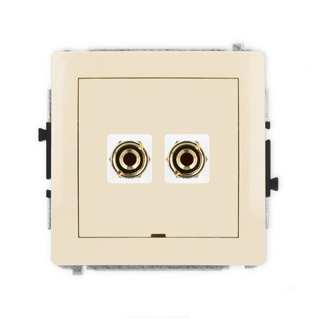 KARLIK DECO 1DGGBO-3 Gniazdo głośnikowe pojedyńcze