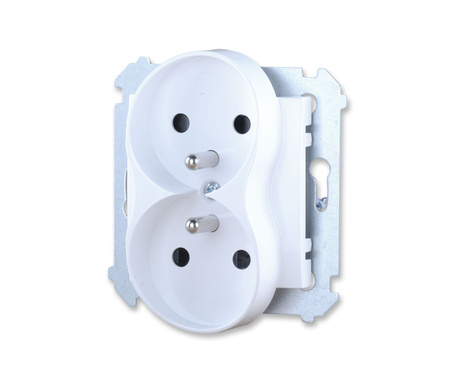 Simon 54 dgz2mz.01/11 gniazdo podwójne z bolcem