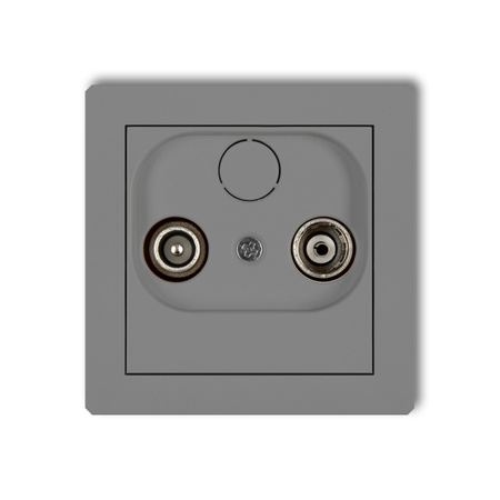 KARLIK DECO 27DG12P  Gniazdo abonenckie RTV przelotowego 12dB